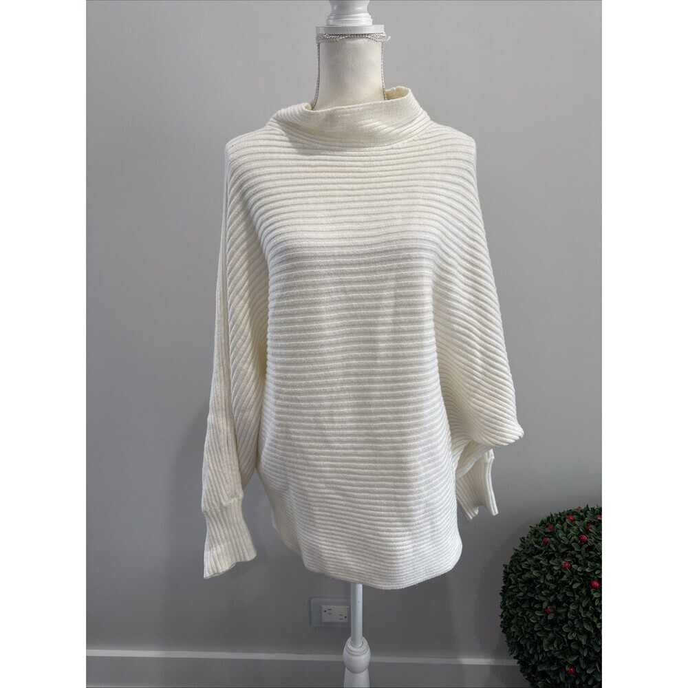 By Anthropologie Women Ivory Turtleneck Sweater Sz XL - Picture 1 of 6